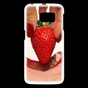 Coque Samsung Galaxy S6 Plaisir et fraise PR10