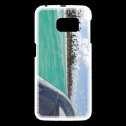 Coque Samsung Galaxy S6 Bord de plage en bateau