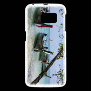 Coque Samsung Galaxy S6 DP Barge en bord de plage 2