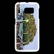 Coque Samsung Galaxy S6 DP Barge en bord de plage