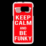 Coque Samsung Galaxy S6 Keep Calm Funky Rouge