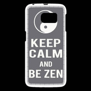 Coque Samsung Galaxy S6 Keep Calm Be Zen Gris