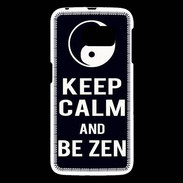 Coque Samsung Galaxy S6 Keep Calm Be Zen Noir