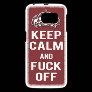 Coque Samsung Galaxy S6 Keep Calm Fuck Off Brique