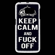 Coque Samsung Galaxy S6 Keep Callm Fuck Off Noir