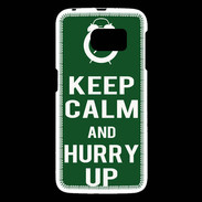 Coque Samsung Galaxy S6 Keep Calm Hurry up Vert