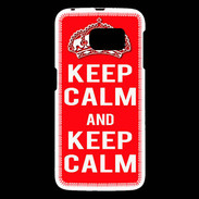 Coque Samsung Galaxy S6 Keep Calm Rouge
