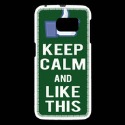 Coque Samsung Galaxy S6 Keep Calm Like This Vert