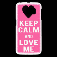 Coque Samsung Galaxy S6 Keep Calm Love me Rose