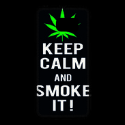 Coque Samsung Galaxy S6 Keep Calm Smoke Noir