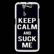 Coque Samsung Galaxy S6 Keep Calm Suck me Noir