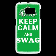 Coque Samsung Galaxy S6 Keep Calm Swag Vert