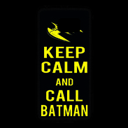 Coque Samsung Galaxy S6 Keep Calm Call Batman Noir