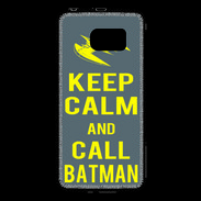 Coque Samsung Galaxy S6 Keep Calm Call Batman Gris
