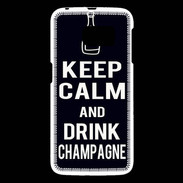 Coque Samsung Galaxy S6 Keep Calm Drink champagne Noir