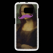 Coque Samsung Galaxy S6 Moustache Mona Lisa