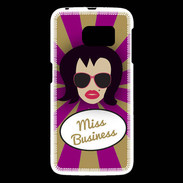 Coque Samsung Galaxy S6 Miss business Brune