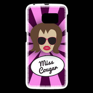 Coque Samsung Galaxy S6 Miss Cougar Chatain