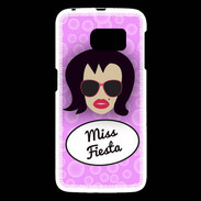 Coque Samsung Galaxy S6 Miss Fiesta Brune