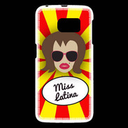 Coque Samsung Galaxy S6 Miss Latina Chatain