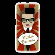 Coque Samsung Galaxy S6 Mister Business Chatain