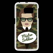 Coque Samsung Galaxy S6 Mister Soldier Chatain