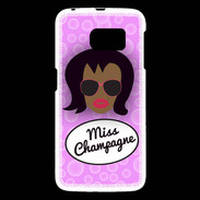 Coque Samsung Galaxy S6 Miss Champagne Black