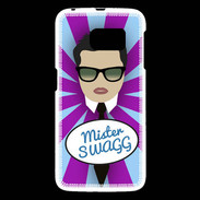 Coque Samsung Galaxy S6 Mister Swag Brun