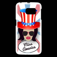 Coque Samsung Galaxy S6 Miss USA Brune