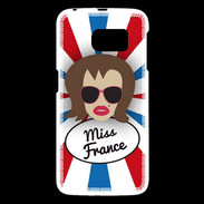 Coque Samsung Galaxy S6 Miss France Chatain