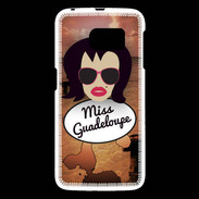 Coque Samsung Galaxy S6 Miss Guadeloupe Brune