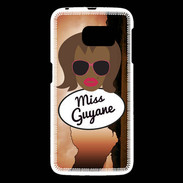 Coque Samsung Galaxy S6 Miss Guyane Black
