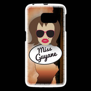 Coque Samsung Galaxy S6 Miss Guyane Chatain