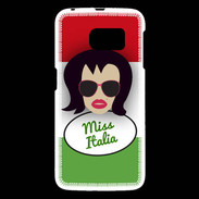 Coque Samsung Galaxy S6 Miss Italie Brune