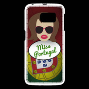 Coque Samsung Galaxy S6 Miss Portugal Chatain