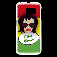 Coque Samsung Galaxy S6 Miss Rasta Brune