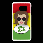 Coque Samsung Galaxy S6 Miss Rasta Chatain