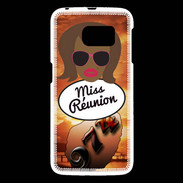 Coque Samsung Galaxy S6 Miss Réunion Black
