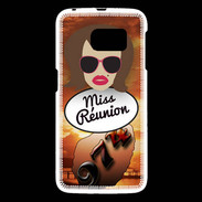 Coque Samsung Galaxy S6 Miss Réunion Chatain
