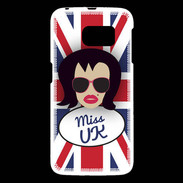 Coque Samsung Galaxy S6 Miss UK Brune