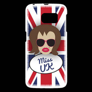 Coque Samsung Galaxy S6 Miss UK Chatain