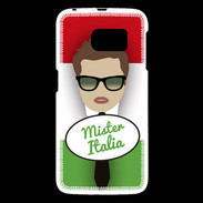 Coque Samsung Galaxy S6 Mister Italie Chatain