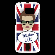 Coque Samsung Galaxy S6 Mister UK Chatain
