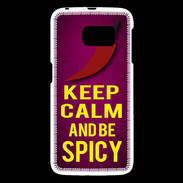 Coque Samsung Galaxy S6 Keep Calm and Be Spicy Rose