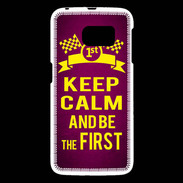 Coque Samsung Galaxy S6 Keep Calm and Be the First Rose