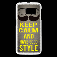 Coque Samsung Galaxy S6 Keep Calm and Have a good Style Gris