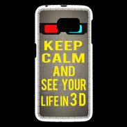 Coque Samsung Galaxy S6 Keep Calm and See your life 3D Gris
