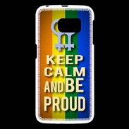 Coque Samsung Galaxy S6 Keep Calm and Be proud Women Gay