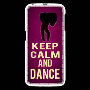 Coque Samsung Galaxy S6 Keep Calm and Dance Rose
