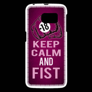 Coque Samsung Galaxy S6 Keep Calm and Fist Rose